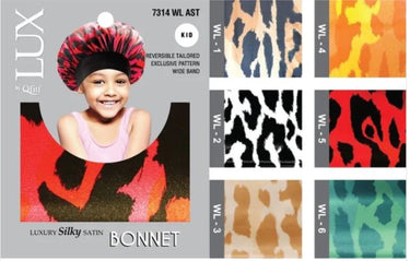QFITT M & M LUX KIDS SILKY BONNET-ASST